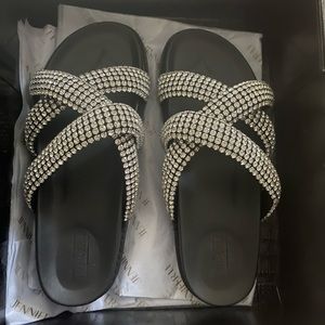 IamJenniferLe   Catch the light  sandal slides. (Sold out)